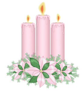 pink candles